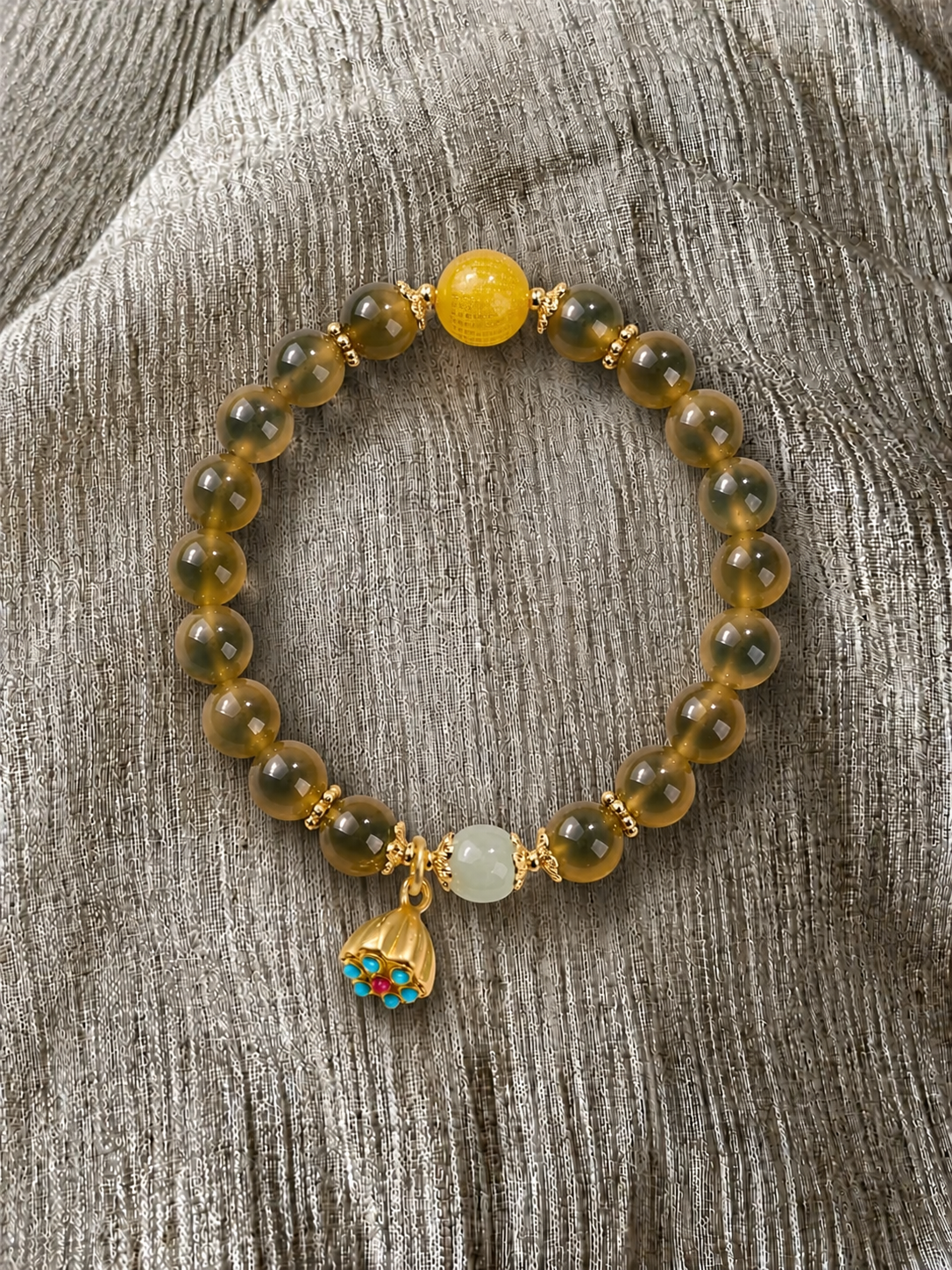Digital Detox Mindfulness Bracelet – Crystal Bead Wellness Jewelry for Focus, Calm & Emotional Balance