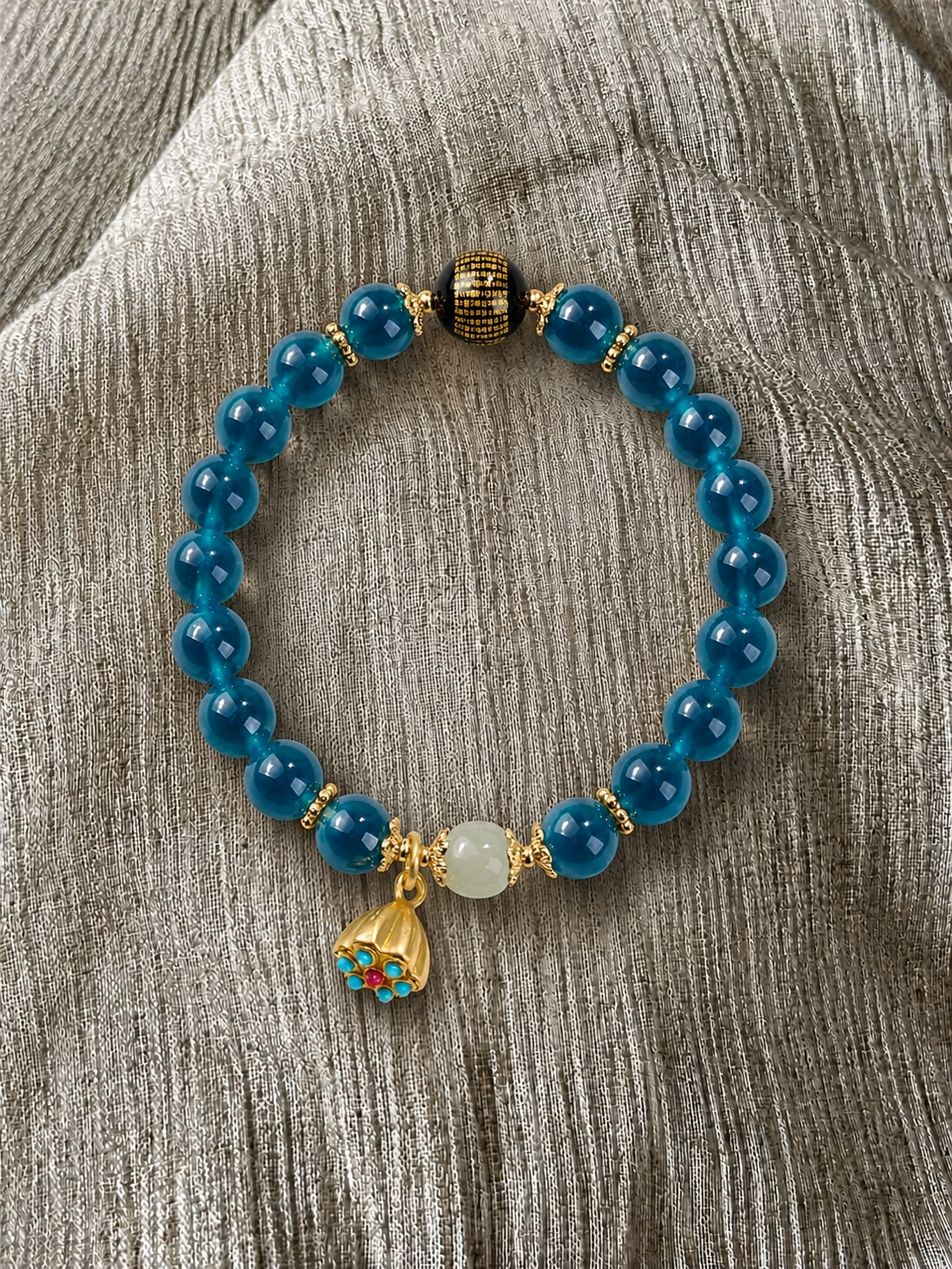 Digital Detox Mindfulness Bracelet – Crystal Bead Wellness Jewelry for Focus, Calm & Emotional Balance