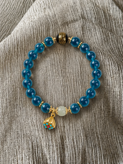 Digital Detox Mindfulness Bracelet – Crystal Bead Wellness Jewelry for Focus, Calm & Emotional Balance